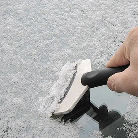 Pelle à Neige et Grattoir à Glace pour Voiture en Acier Inoxydable Outil de Dégivrage de Pare-Brise Nettoyage de Fenêtre d'Hiver