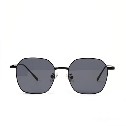 Retro Polygoon Metalen Frame Zonnebril Voor Dames Vintage Stijl Vierkant Designer Geïnspireerd Outdoor Brillen Mode