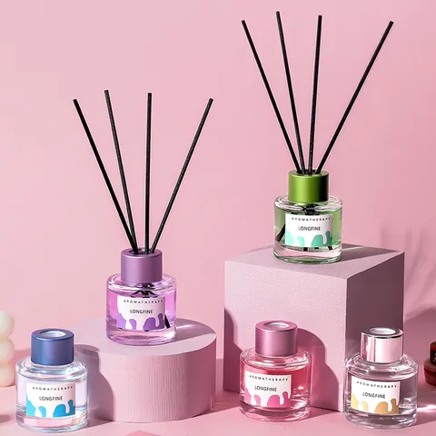 Aromatherapie Raumdiffusor Glasflasche Langanhaltender Raumduft Luftbefeuchter Schlafzimmer Wohnzimmer Büro Dekor