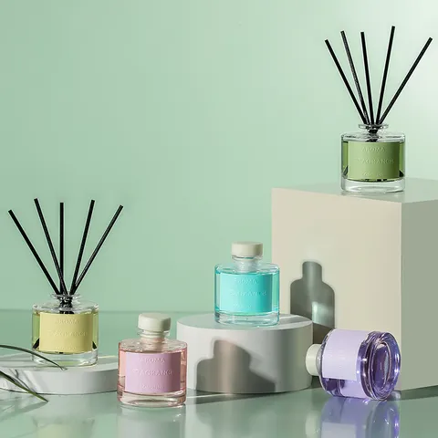 Set de Difusor de Varillas Duradero con Botella de Vidrio y Fragancia Ideal para Hogar Coche Decoración