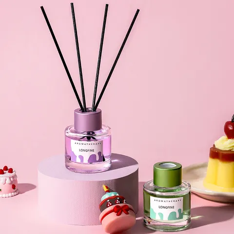 Aromatherapie Raumdiffusor Glasflasche Langanhaltender Raumduft Luftbefeuchter Schlafzimmer Wohnzimmer Büro Dekor