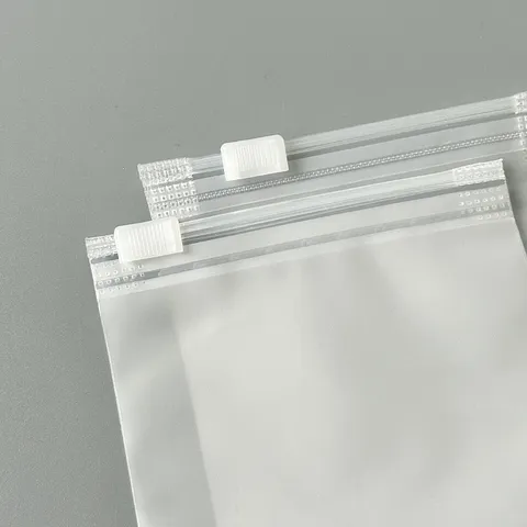 Buste Ziplock in Plastica PE Opaca Buste di Conservazione Trasparenti Impermeabili con Cursore Buste per Imballaggio Portatili per Casa Viaggio