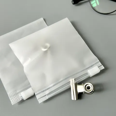Buste Ziplock in Plastica PE Opaca Buste di Conservazione Trasparenti Impermeabili con Cursore Buste per Imballaggio Portatili per Casa Viaggio