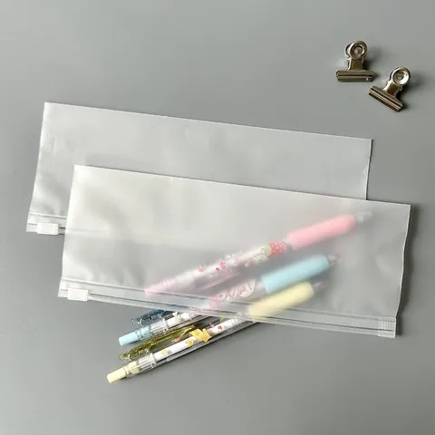 Busta con Chiusura a Zip in PE Smerigliato Ispessito Antipolvere Impermeabile Portatile Sacchetto di Imballaggio per la Casa Viaggio Piccoli Oggetti