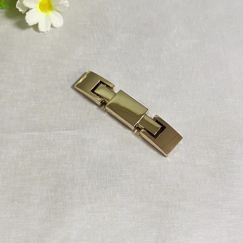 Gold Alloy Belt Buckle Replacement Metal Rectangle Adjustable Strap Buckle Fashion Women Waist Belt Accessory