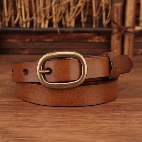 Cintura In Vera Pelle Casual Da Donna Fibbia Ad Ardiglione In Metallo Vintage Cintura Versatile