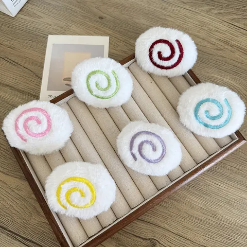 Accessoire de Peluche Mignon Sucette Bonbon DIY Fait Main Avec Décoration de Broderie en Spirale Pour Vêtements Chaussures Chaussettes