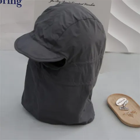 Winter Outdoor Cycling Windproof Waterproof Warm Hat Scarf Integrated Short Brim Cap Women Cold Weather Trapper Hat