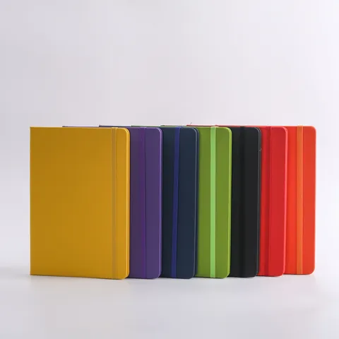Minimalistικό Επαγγελματικό Σημειωματάριο από PU Δέρμα με Ελαστικό Κλείσιμο για Γραφείο και Σχολείο
