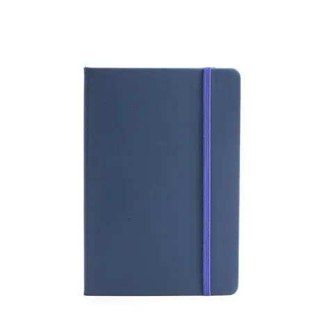 Carnet de Notes Rigide en Cuir PU Minimaliste Journal de Bureau d'Affaires Avec Bande Élastique Marque-Page Couleur Unie
