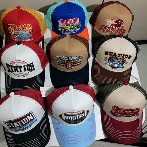 Vintage Retro Mesh Baseball Hat Unisex Trucker Cap Breathable Outdoor Sunshade Dad Hat Adjustable Streetwear Hat