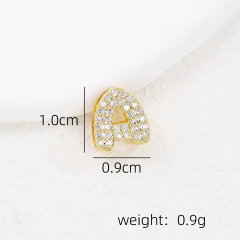 18K Gold Plated Copper Heart Birthstone Alphabet Pendant Necklace Clavicle Chain DIY Initial Rhinestone Jewelry For Women Gift