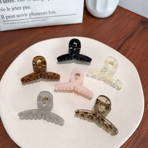 Mini Acryl Haarklammern Süße Bonbonfarben Haarkrebs Geometrische Pony Haarnadeln Für Damen Mädchen Seitenclip Haarschmuck