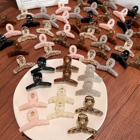 Mini Acryl Haarklammern Süße Bonbonfarben Haarkrebs Geometrische Pony Haarnadeln Für Damen Mädchen Seitenclip Haarschmuck