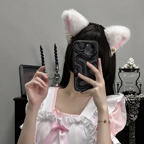 Süßes Katzenohr Stirnband Mit Glocke Und Schleife Plüsch Tierohren Haarreif Für Damen Cosplay Party Anime Haarschmuck
