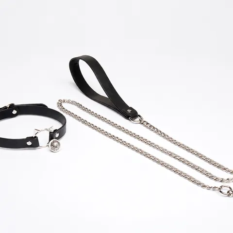 Subculture Leather Cat Bell Choker Necklace With Metal Chain Cute Animal Ear Neck Band For Women Fashion Jewelry