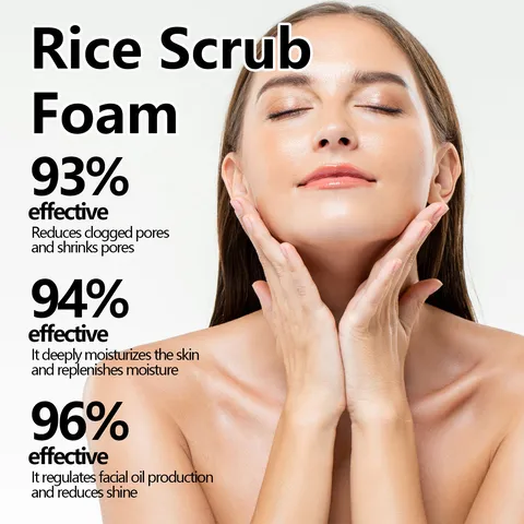 EELHOE Rice White Facial Cleanser Deep Cleaning Pore Repair Brightening Moisturizing Facial Cleansing Milk