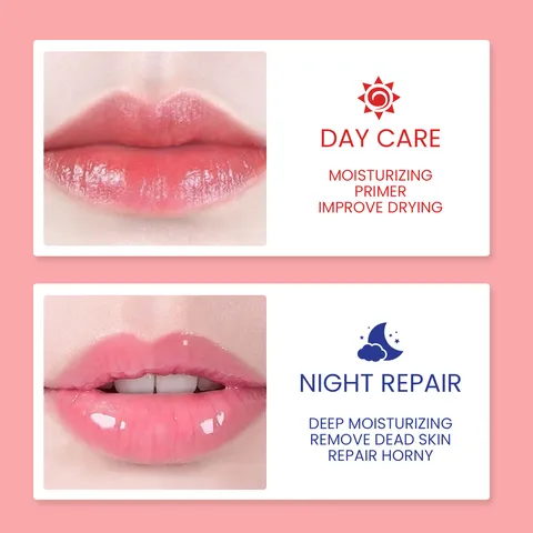 EELHOE Lip Sleeping Mask Moisturizing Hydrating Gentle Exfoliating Dead Skin Lip Balm Fruit Flavor Lip Care Treatment