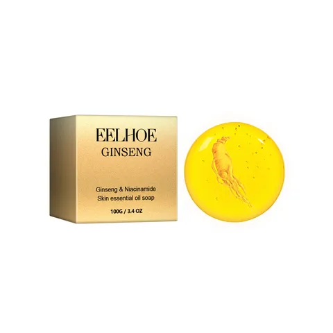 Savon à l'Huile Essentielle de Ginseng Savon Nettoyant Visage Hydratant Soin de la Peau