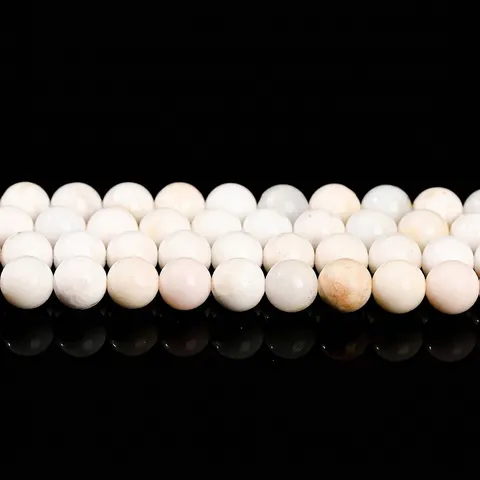 Natural Australian White Pink Green Opal Round Loose Beads Natural Stone Polished Gemstone For DIY Jewelry Making Accessories Bracelet Necklace
