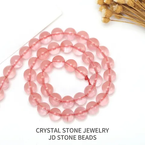 Synthetic Watermelon Crystal Round Loose Beads DIY Jewelry Accessories Faceted Watermelon Red Crystal Round Beads Strands For Bracelet Making