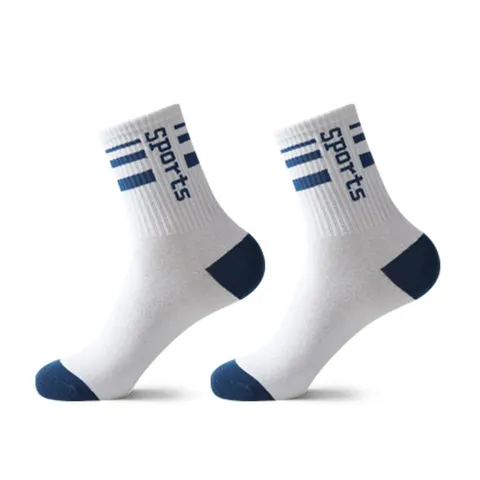 Mens Athletic Crew Socks Cotton Moisture Wicking Breathable Running Basketball Sports Socks Casual Daily Wear
