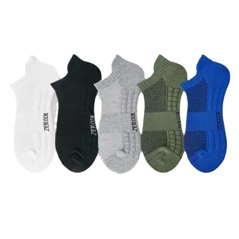 Herren Sport Bootssocken Atmungsaktive Baumwolle Mesh Kurze Socken Feuchtigkeitstransportierende Lässige Sport Laufsocken