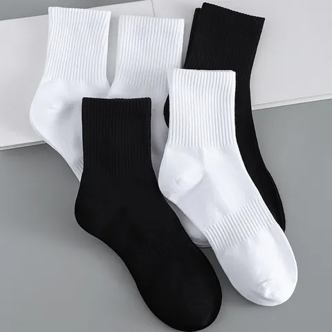 Pure Cotton Breathable Mesh Crew Socks Summer Thin Athletic Short Boat Socks Casual Daily Footwear Accessories