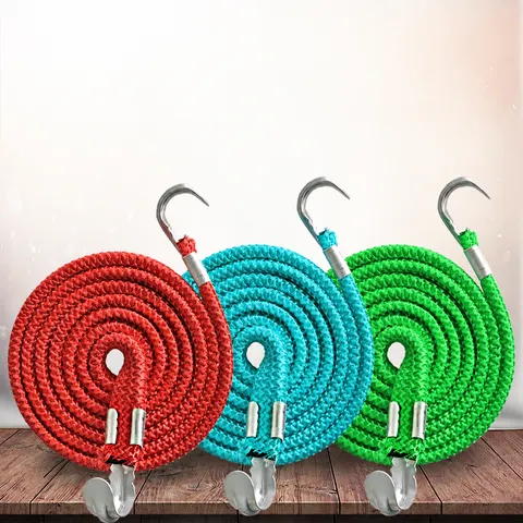 Sangle de Bagage Elastique Polyvalente Corde Bungee Avec Crochets Métalliques Voyage Extérieur Voiture Moto Corde de Fixation