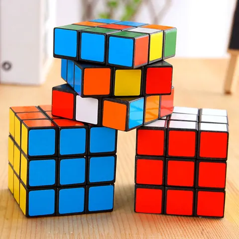 Cubo Mágico 3x3 de Base Negra Clásico Juguete Rompecabezas para Principiantes Alivio del Estrés Educativo