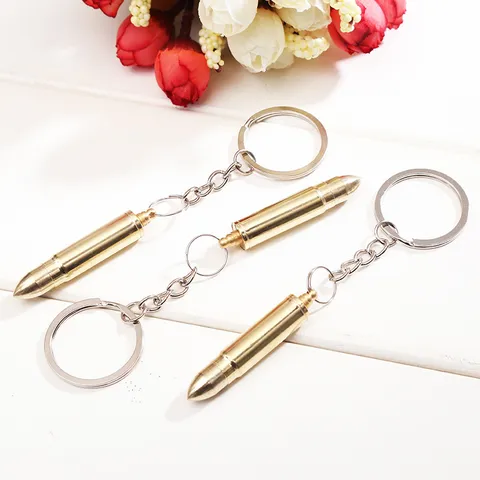Iron Bullet Shaped Ear Pick Keychain Portable Ear Cleaning Tool Metal Chain Ring Pendant Keychain Jewelry For Home Daily Unisex Gift