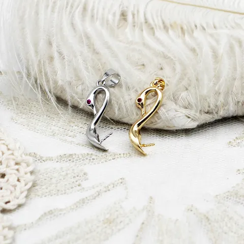 18K Gold Plated Copper Animal Collection Pearl Peg Pendant DIY Jewelry Finding Rhinestone Bird Leopard Swan Rabbit Charm Accessory
