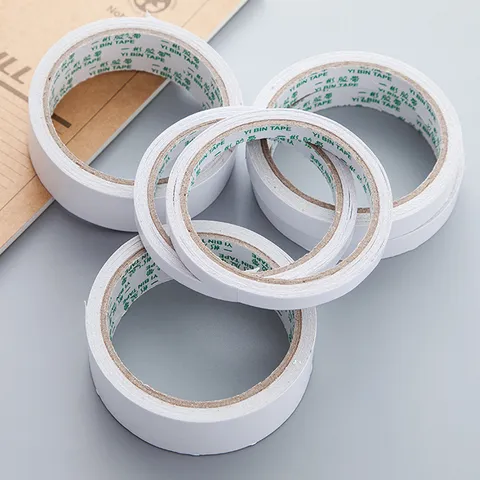High Viscosity Double Sided Tape Strong Adhesive White Tape For Office School Students Stationery Supplies Daily Adhesive Tapes