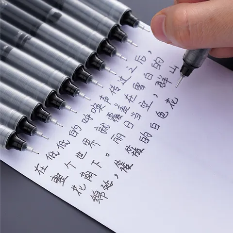 Minimalist Transparent Quick Drying Gel Pen For Student Office Exam Smooth Writing Signing Pen Stationeries