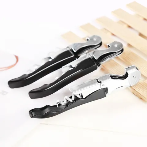 Stainless Steel Waiter's Corkscrew Multifunctional Wine Bottle Opener Portable Beer Bottle Cap Opener Kitchen Bar Tool