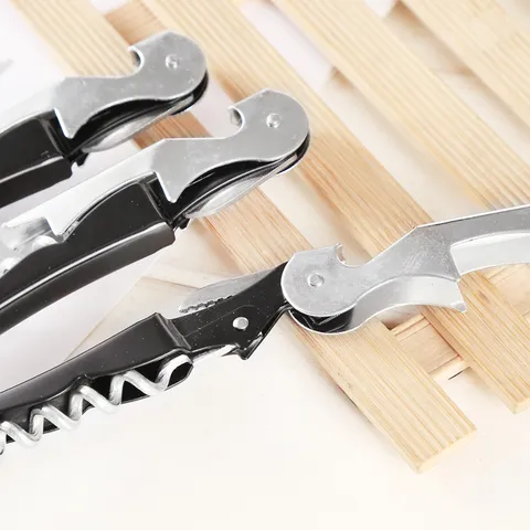 Stainless Steel Waiter's Corkscrew Multifunctional Wine Bottle Opener Portable Beer Bottle Cap Opener Kitchen Bar Tool