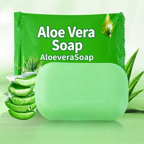 Aloe Vera Soap Natural Plant Oil Moisturizing Bath Soap Facial Cleansing Soap Hand Soap Bar For Home Body Skin Care