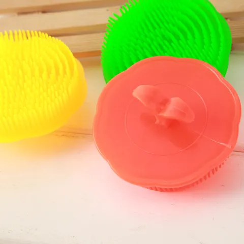 Silicone Scalp Massager Shampoo Brush Soft Hair Scalp Scrubber Hair Washing Comb Hair Care Bath Shower Tool