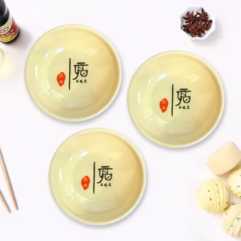 Melamine Small Dish Household Imitation Porcelain Condiment Dish Sauce Vinegar Dish Restaurant Tableware