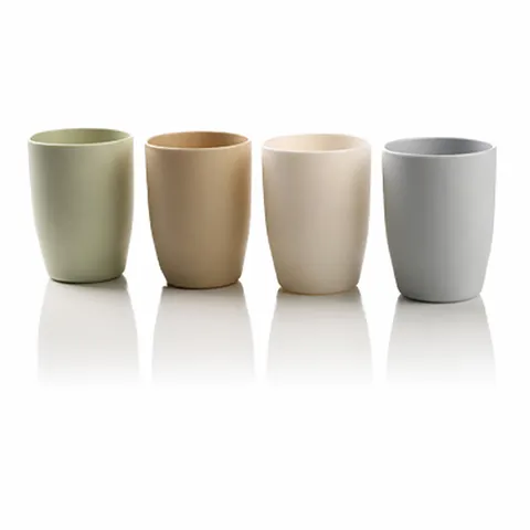 Minimalist Plastic Gargle Cup Thickened Solid Color Toothbrush Cup Household Bathroom Water Cup Mouthwash Cup