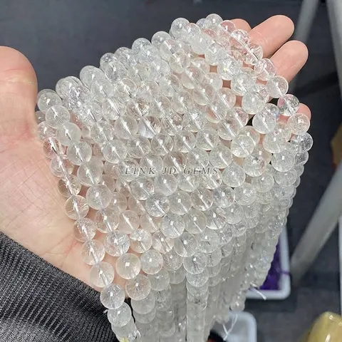Natürliche Klare Quarz Rundperlen Lose A Klasse Steinperlen Für DIY Schmuckherstellung Handgemachtes Armband Halskette Zubehör