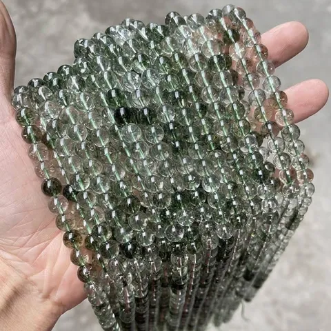 Cuentas Sueltas Redondas de Cristal K9 Sintético para Creación de Joyas DIY Cuentas Suaves Transparentes para Pulseras Collar