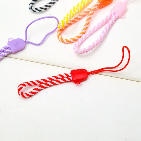 Kort Telefoonkoord Geweven Polsband Mobile Phone Charm Camera Lanyard Universele Telefoonaccessoires