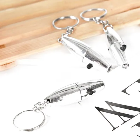 Portable Mini LED UV Currency Detector Keychain Light Plastic Silver Pocket Flashlight Verification Tool