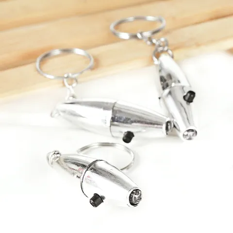 Portable Mini LED UV Currency Detector Keychain Light Plastic Silver Pocket Flashlight Verification Tool