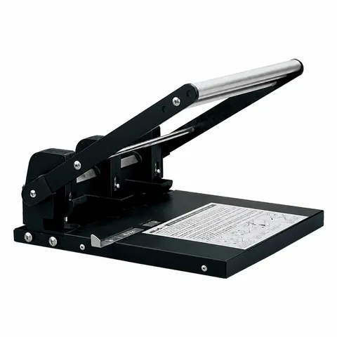 Heavy Duty Adjustable Paper Puncher Large Capacity Manual Metal Office Punching Machine Desk Binding Tool