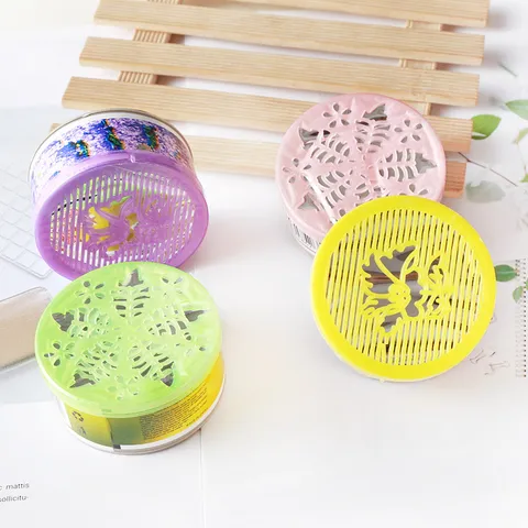 Désodorisant Solide Gel Voiture Maison Bureau Désodorisant Parfum Longue Durée Diffuseur d'Arôme Récipient en Plastique Rond