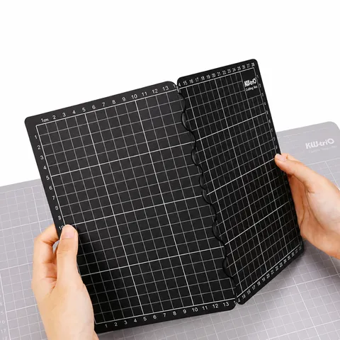 Multifunctionale opvouwbare PVC snijmat met duidelijke ruitlijnen Perfect voor nauwkeurig papierknutselen naaien snijden en tekenen