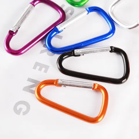 Aluminiumlegierung D Ring Karabiner Schlüsselanhänger Metall Federclip Schnapphaken Für Outdoor Wandern Camping Rucksack Wasserflasche