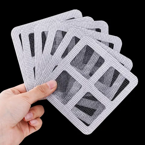 Plastic Drain Hair Catcher Mesh Sticker Self Adhesive Anti Clogging Sink Strainer For Bathroom Kitchen Floor Drain
